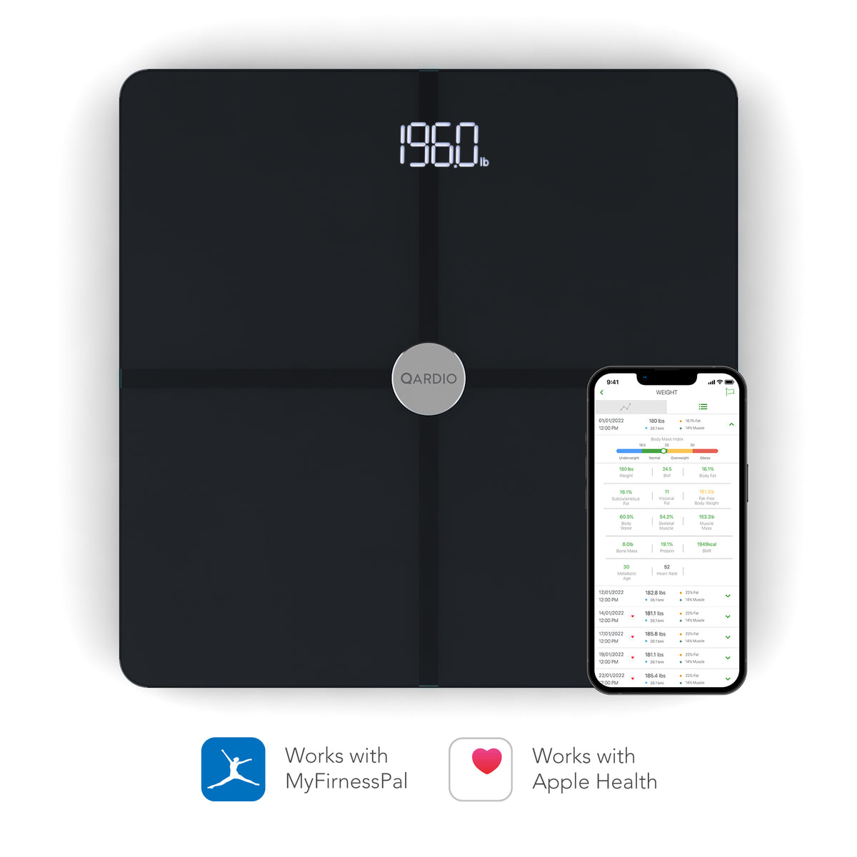 Body Weight Scale with Temp Display for Smart Scale Body Fat Scale
