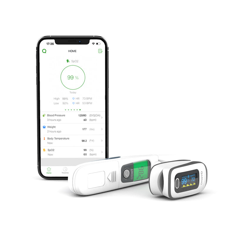 Qardio Wireless Smart Blood Pressure Monitor Arctic White